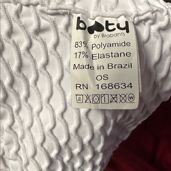 Booty by Brabants CROCO SKIN BANDEAU TOP WHITE - Picture 4 of 4